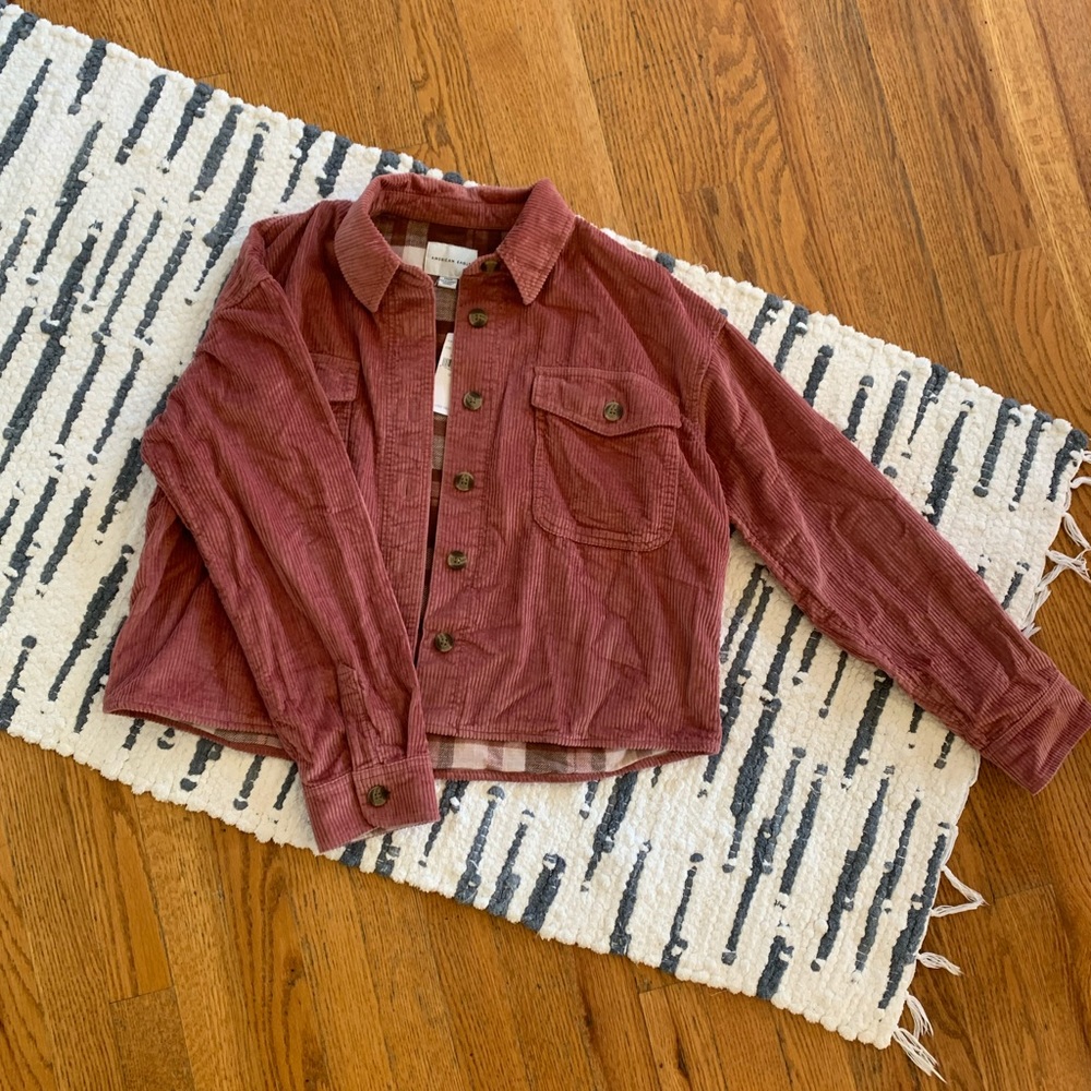 AE flannel lined corduroy jacket